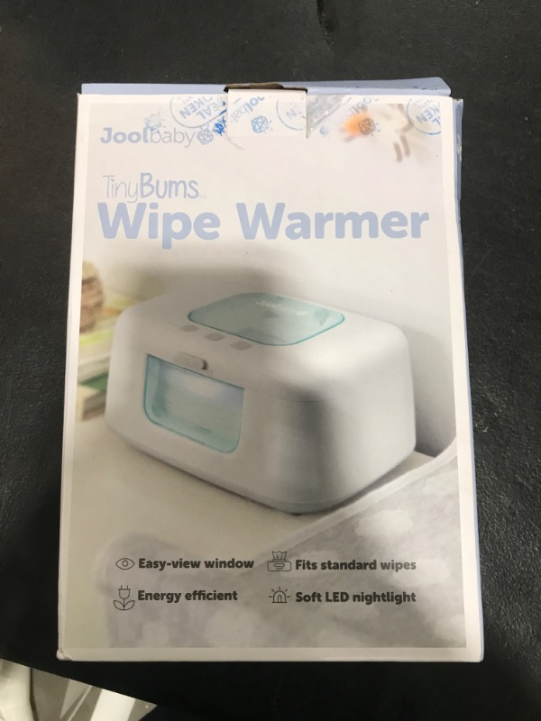 Photo 1 of Jool Baby TinyBums Baby Wipe Warmer & Dispenser with LED Changing Light & On/Off Switch (Aqua)