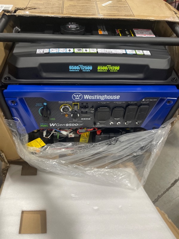 Photo 7 of Westinghouse 12500 Watt Dual Fuel Home Backup Portable Generator, Remote Electric Start, Transfer Switch Ready, Gas and Propane Powered