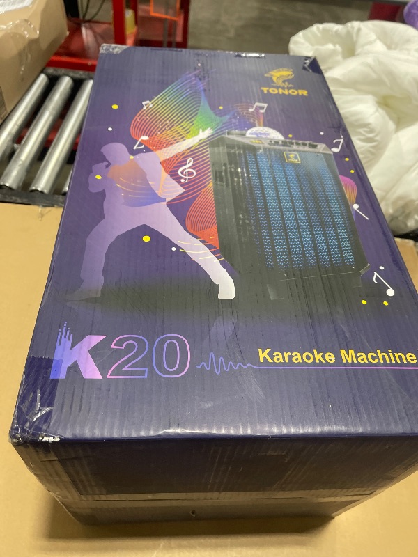 Photo 1 of Wireless Karaoke Machine for Adults, TONOR PA System Portable Bluetooth Singing Speaker with Dual Wireless Microphones Microfono, Disco Ball for Home Karaoke, Party, Class and Church K20