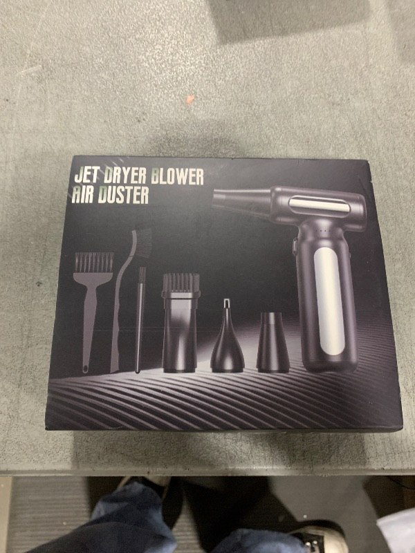 Photo 1 of Compressed-Air-Duster-Mini-Blower- Turbo Fan- 300000RPM Electric Duster- Keyboard Cleaning kit- No Canned- Replace Compressed air can- Jet Dry Blower- Car Dryer air Blower- Pc dusters for Cleaning