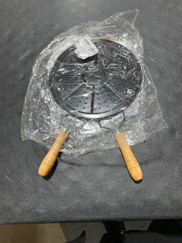 Photo 1 of YARDWE Heat Diffuser for Gas Stove, 2pcs Heat Diffuser Plate Heat Induction Diffuser with Handle, Cookware Induction Hob Heat Diffuser for All Stove (8. 6inch/ 22cm)