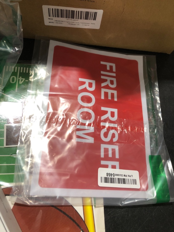 Photo 1 of Fire Riser Room Sticker - 7x10 Vinyl Fire Extinguisher Inside Sticker - Waterproof Fire Sprinkler Riser Room Sign - Fire Extinguisher Wall Signs