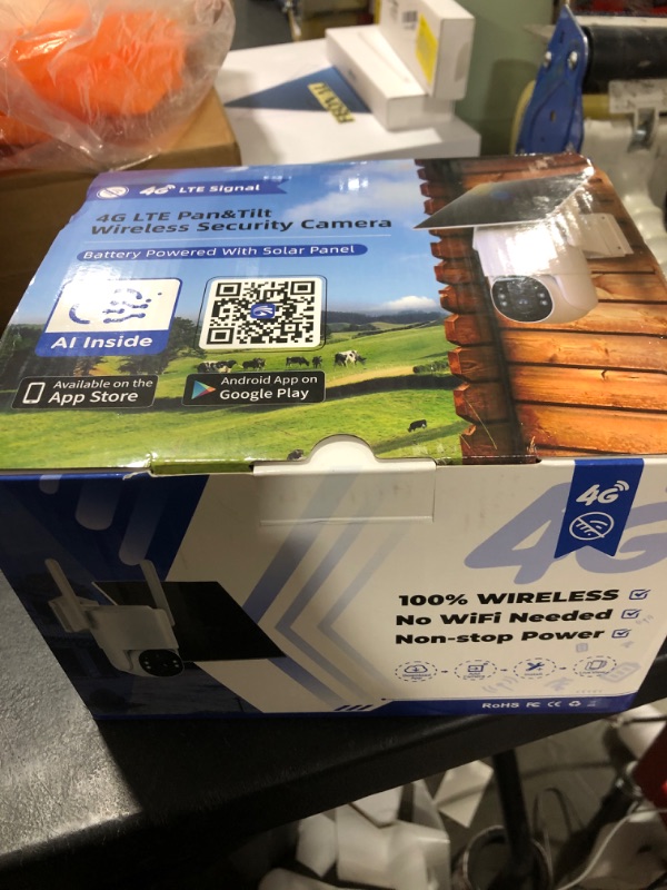 Photo 1 of MaxiViz 4G LTE Cellular Security Camera, Off Grid Security Camera No WiFi Needed with 5W Solar Panel, 2.5K UHD Resolution, 360° Live View, Color Night Vision, Local/Cloud Storage