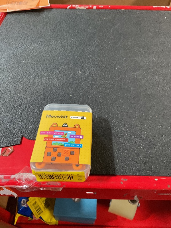 Photo 1 of KittenBot Meowbit Card-Sized Retro Game Computer Codable Console for Microsoft Makecode Arcade & Python Video Game Compatible Micro:bit Expansion Board for Robot Building with Battery