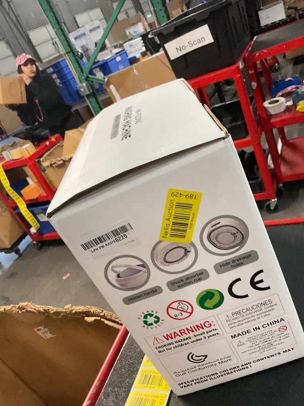 Photo 1 of Portable Washing Machine,18L High Capacity Mini Folding Washer Laundry with 3 Modes Cleaning for Socks, Small Compact Washer and Dryer for Apartment,Camping,RV(Grey)