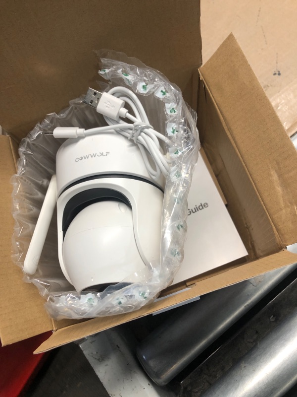 Photo 1 of *USED MISSING CORD*4G Security Cameras Outdoor, No WiFi Needed, 2K HD, 360° Pan/Tilt Outdoor Surveillance, AI Motion Detection, Continuous Power, IP66 Weatherproof, SIM Card Included for Remote Monitoring