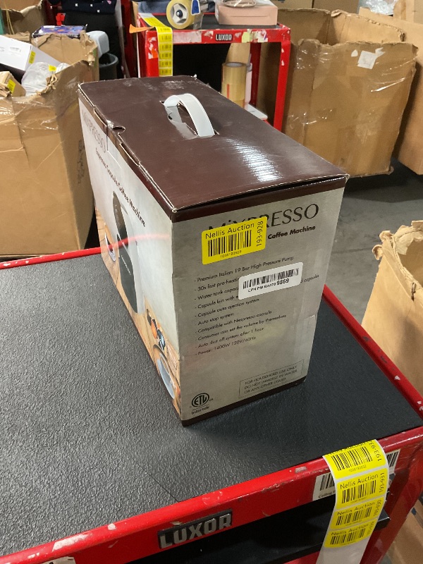 Photo 1 of ***(NO RETURNS OR REFUNDS/ FOR PARTS ONLY/ NON FUNCTIONAL)***
Mixpresso Espresso Machine for Nespresso Compatible Capsule, Single Serve Coffee Maker Programmable for Espresso Pods, Premium Italian 19 Bar High Pressure Pump 27oz 1400w Black Coffee Maker