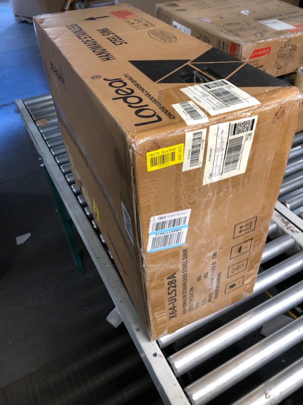 Photo 1 of Lordear 28 Inch Undermount Kitchen Sink Double Bowl Stainless Steel 16 Gauge Undermount Workstation 60/40 Kitchen Sink with Smart Low Divider 28x19 Inch Double Basin Under Counter Kitchen Sinks