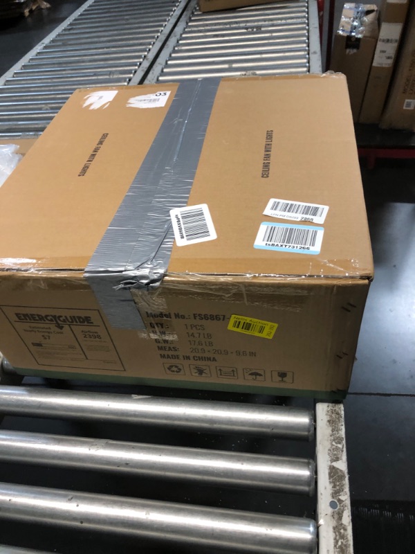 Photo 1 of Outdoor Ceiling Fan with Light, Waterproof Plug in Caged Ceiling Fan, 6 Speeds, 3 Color LED Light, 20” Outdoor Hanging with Hook Gazebo Fan with Remote for Patios, Pergola, Canopy