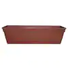 Photo 1 of (2PK) DYNAMIC DESIGN Newbury Small 7.86 in x 23.75 in. Terracotta Resin Window Box with Saucer
