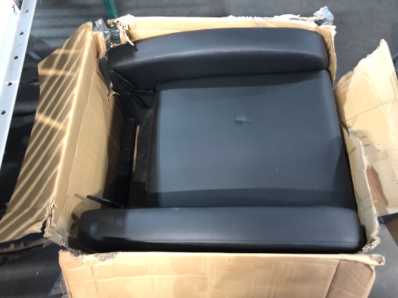 Photo 1 of ***DAMAGED - SLASHED - SEE PICTURES - UNABLE TO TEST***
Massage Chair, Adjustable Feature for Adults, Fabric Recliner Sofa with Padded Seat Backrest for Home Theater, Living Room and Bedroom?Black
