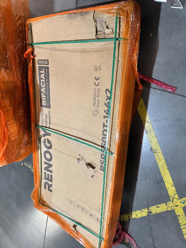 Photo 1 of **FACTORY SEALED/HEAVY PICKUP**Renogy Bifacial 2pcs 550 Watt Solar Panels 12/24 Volt Monocrystalline PV Power Charger On/Off-Grid 1100W Supplies for Rooftop Charging Station Farm Yacht and Other Off-Grid Applications