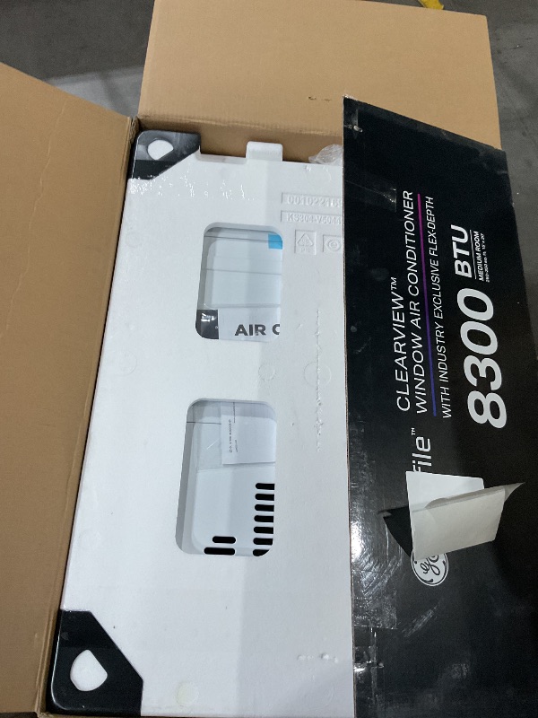 Photo 1 of GE Profile ClearView Inverter Window Air Conditioner Unit, 10,300 BTU, U-Shaped Adjustable Depth, Energy Efficient Cooling up to 450 sq ft., Ultra Quiet, SMART Home Capable, Includes Remote, White