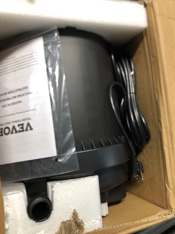Photo 1 of  (filter leaks)
VEVOR Pressurized Biological Pond Filter, Fit Pond Up to 1600 Gallons, with 13W UV-C Light, 1580 GPH, Bio Pond Filter System Filtration Equipment for Fountain Pool, Koi Fish Aquarium Tank Garden Water
