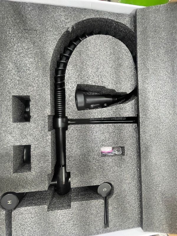 Photo 1 of *LIKE NEW*
Fonveth Black Kitchen Faucet for wall hookup not counter hookup 
