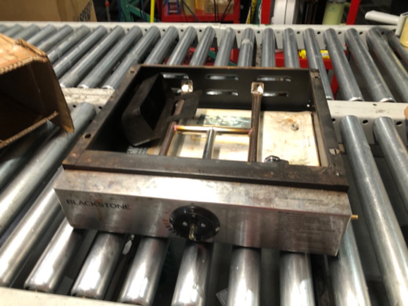 Photo 1 of ***HEAVILY USED - RUSTED AND DIRTY - INCOMPLETE - MISSING PARTS - SEE PICTURES***
Blackstone 1971 Original 17” Tabletop Griddle with Stainless Steel Front Plate, Powder Coated Steel, Black