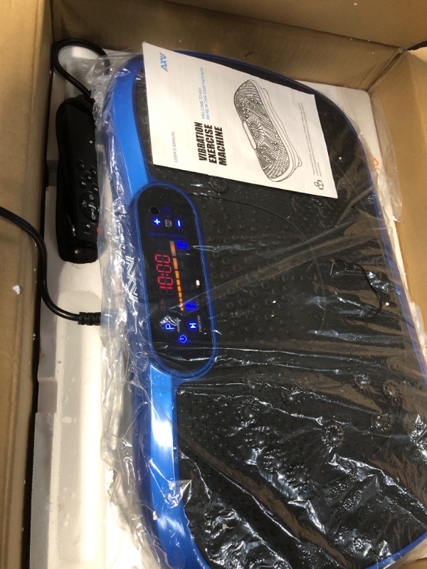 Photo 1 of ***ITEM TESTED FOR POWER, UNABLE TO TEST FURTHER***
AXV Vibration Plate Fitness Platform Exercise Machine Vibrating Lymphatic Drainage Shaking Full Body Shaker Workout Vibrate Stand Shake Board Sport Gym for Weight Loss Fat Burner for Women Men
