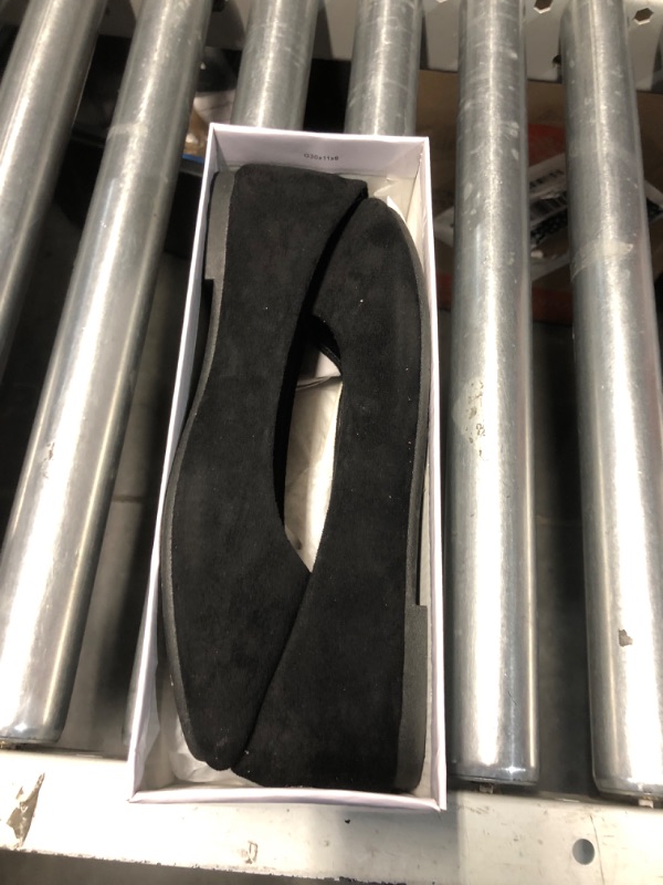 Photo 1 of Shupua Flats for Women Round Toe Flat Shoes Dressy Black Ballet Flats Comfortable Womens Dress Shoes Ballerina Flats for Work(Black.us10)