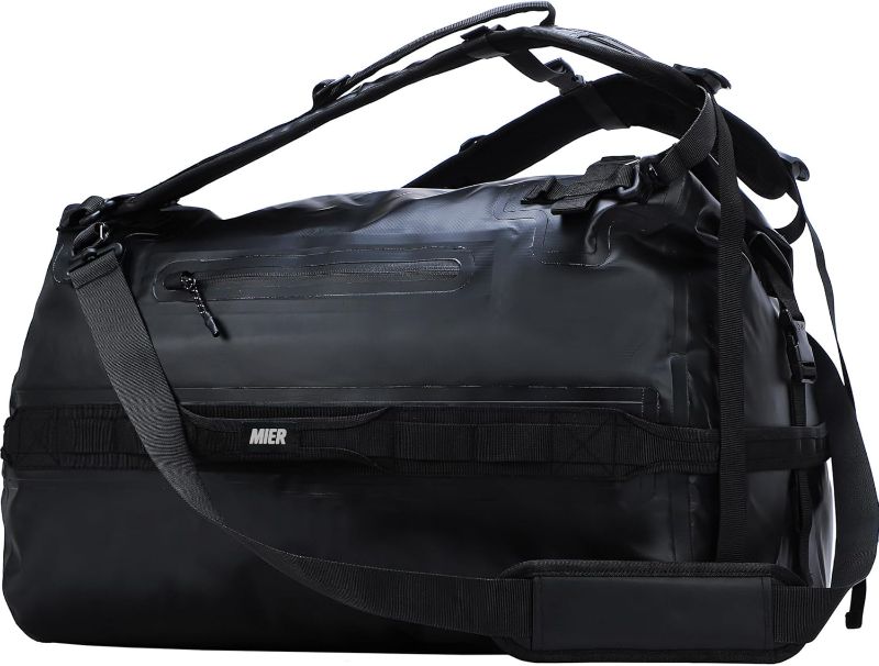Photo 1 of ***STOCK PHOTO REFERENCE ONLY, DUFFEL NOT A BACKPACK***MIER 90L Water Resistant Backpack Duffle Heavy Duty Convertible Duffle Bag with Backpack Straps for Gym, Sports, Travel, Black