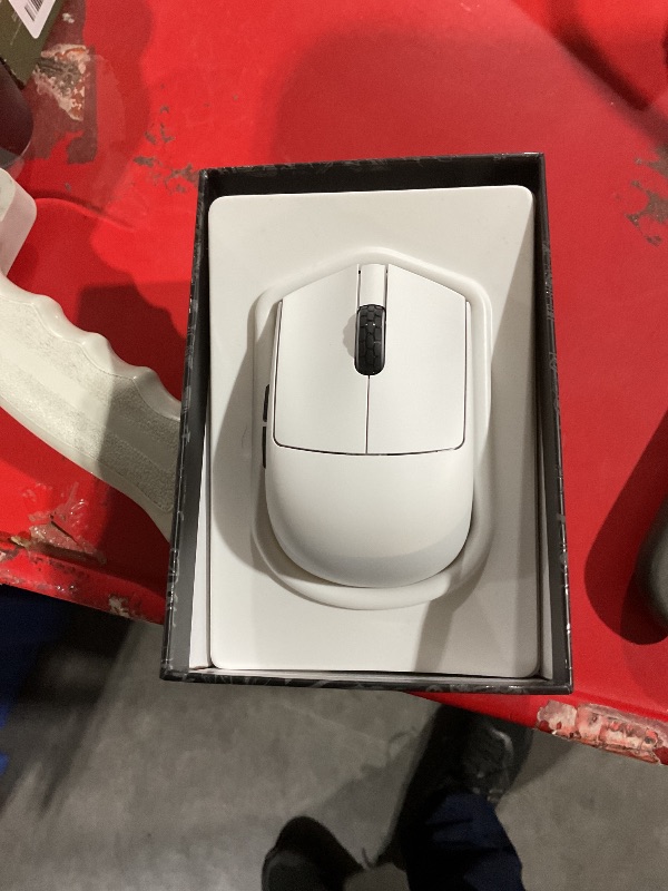 Photo 1 of **STOCK PHOTO FOR REFERENCE** White*
Darmoshark M5 Wireless Gaming Mouse,Tri-Mode 4K/USB-C/Bluetooth Mouse Up to 26000DPI,PAW3395 optical sensor Lightweight 38g,5 programmable button 300MAh Battery Life,Computer Mouse for Laptop,PC,Mac-B