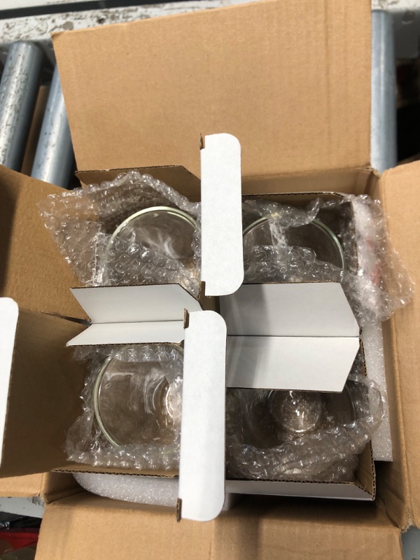 Photo 3 of [4-Pack,12Oz] Glass Cups, Double Walled Thermo Espresso Glasses, Insulated Coffee Mugs, Drinking Glasses