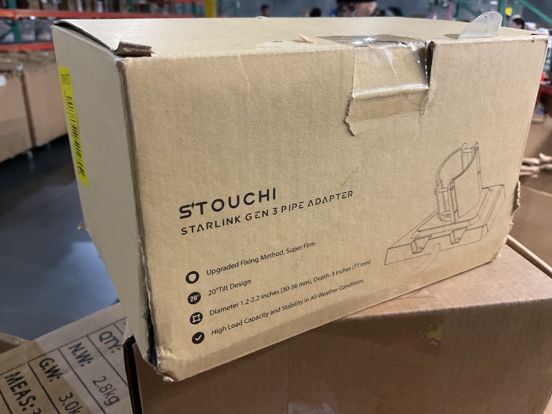 View 2 of Starlink Gen 3 Pipe Adapter, Stouchi [Upgraded Version] Starlink Gen 3 Mount Kit, High Load-Bearing Capacity and Stability for Starlink Gen 3 Standard Dish
