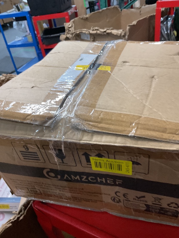 Photo 1 of **NONREFUNDABLE**FOR PARTS OR REPAIR**SEE NOTES**
AMZCHEF Cold Press Juicer, Juicers Machines - 5.2" Large Feed Chute for Whole Fruits & Vegetables, Stainless Steel Slow Masticating Juice Easy to Clean, Large Auger, Triple Strainers, Silver