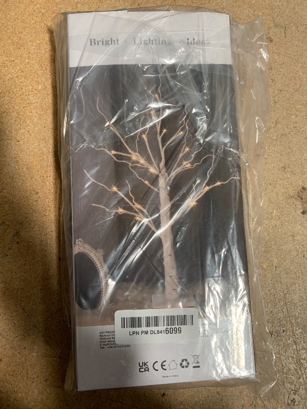 Photo 1 of EAMBRITE Money Tree Gift Holder, Lighted Birch Tree 2FT 24LED, Battery/USB Powered Timer Light Up Display Twig Gift Card Tree with 6 Clear Clips and 6 Cards for Home Christmas Graduation Photo Memo