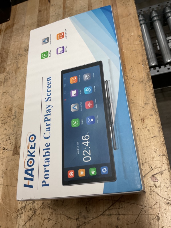 Photo 1 of ***(NO RETURNS OR REFUNDS/ FOR PARTS ONLY/ NON FUNCTIONAL)***
Wireless Carplay Screen for Car: 10.26" HD IPS Touchscreen, 4K Dash Cam/1080P Backup Camera, Bluetooth, GPS Navigation, Car Stereo, Mirror Link, AirPlay, Apple Carplay for All Vehicles HAOKEO**