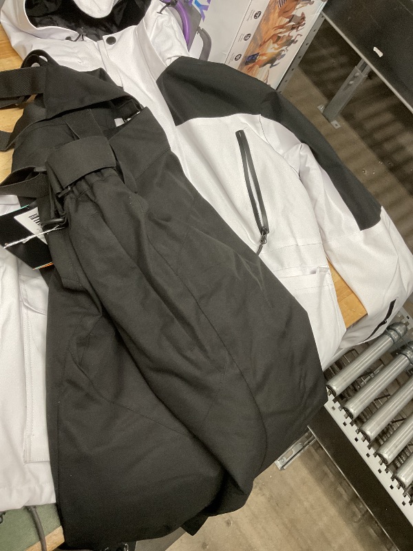 Photo 1 of YEEFINE Men's Ski Suit Waterproof Snow Suits Two Piece Snowboard Jacket and Pants Set Outdoor Windproof Winter Warm Snowsuits(#5WT+Black, S)-