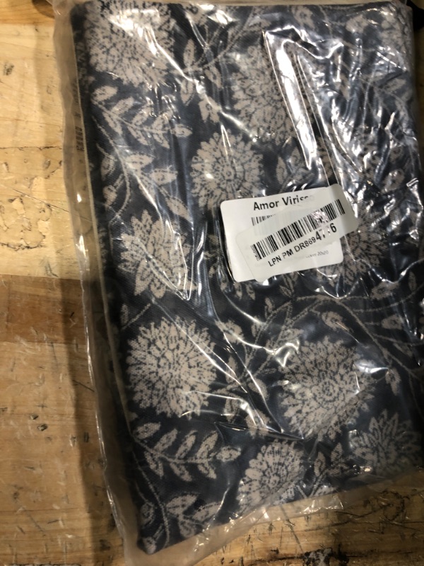 Photo 1 of Amor Virisso Floral Pillow Covers 20x20 Throw Pillow Covers Vintage Block Print Pillow Cover Neutral Couch Pillows for Living Room Farmhouse Decorative Accent Sofa Pillows, Dusty Blue
