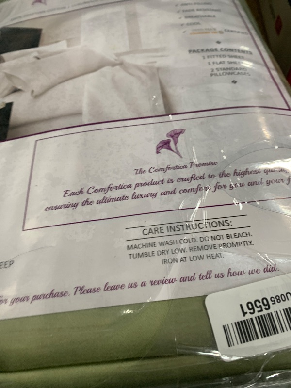 Photo 1 of 1000-Thread-Count 100% Pure Cotton Bed Sheets -4 Pc California King Size Sage Green Sheet Set, Single Ply Long Staple Combed Cotton Yarns, Best Luxury Sateen Weave, Fits Mattress Upto 17'' Deep Pocket