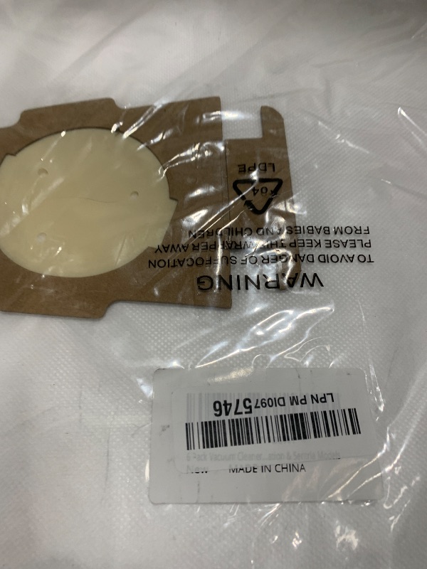 Photo 1 of 6 Pack Vacuum Cleaner Dust Bag Replacement for Kirby Part 204811 204814 205811 Universal White Cloth Bags Compatible with Kirby All Generation & Sentria Models
