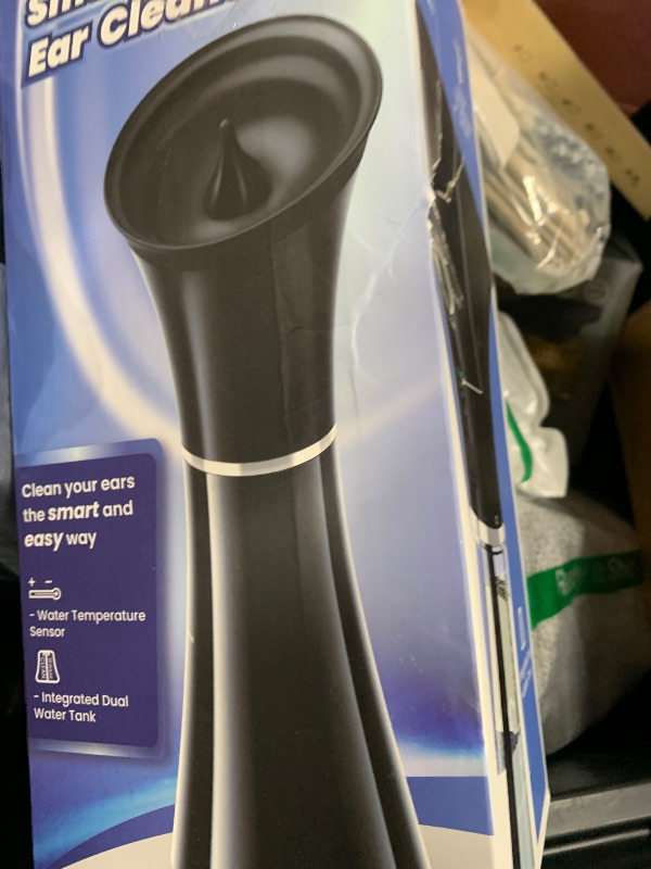Photo 1 of KAUGIC Upgraded Ear Wax Removal with One-Piece Waste Tank, Safe Ear Cleaner with Water Temperature Sensor, FSA HSA Store Eligible Effective Ear Irrigation Kit & USB-C Cable, IPX7, Semi-Transparent