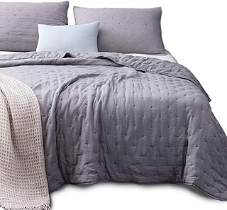 Photo 1 of  Ultra Soft Quilt-Coverlet-Bedspread-Blanket-Set All Season Machine Washable Quilts, Microfiber Lightweight Design - Solid Color Bedding (unknown to size)