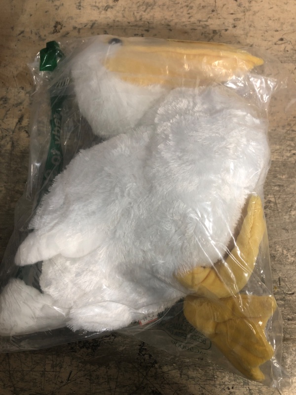 Photo 1 of  Pelican White, Cuddlekins, Stuffed Animal, 12 inches, Gift for Kids, Plush Toy, Fill is Spun Recycled Water Bottles, Multi (21467)