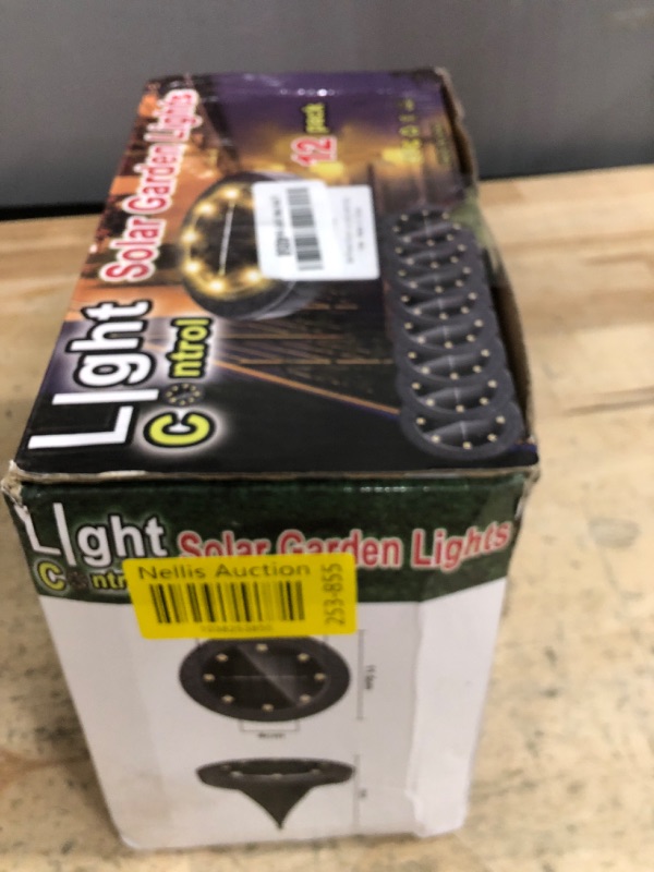 Photo 1 of ***(PARTS ONLY/ NON REFUNDABLE/ NO RETURNS OR REFUNDS)***Only 7 IN BOX **
Solar Powered Ground lights 12 Pack,Waterproof LED Solar Lights Outdoor Solar Disk Lights Decorative,Solar Garden Lights for Landscape Pathway Patio Yard Walkway Path Lawn Driveway 