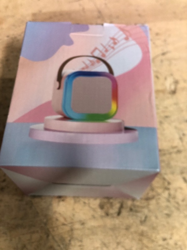 Photo 1 of Karaoke Machine for Kids Adults, Portable Bluetooth Mini Karaoke Microphone Singing Speaker with 2 Wireless Mic and Light,Toys for All Smartphones,Birthday, Family,Home Party (Rose Gold)