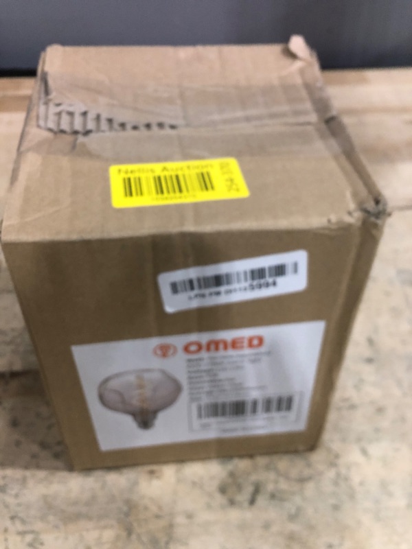 Photo 1 of OMED S125 Oversized Dimmable LED Edison Bulb, 2700K Soft White Vintage Large Alien Shape Decorative Light Bulb with E26 Base, 5 watt 400LM Giant Clear Glass Edison Bulb for Bedroom and Living Room