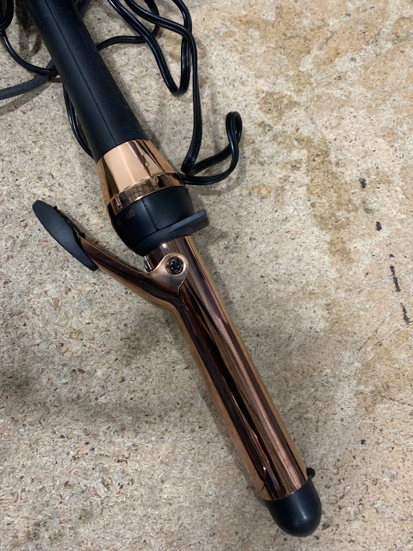Photo 1 of CONAIR INFINITIPRO Rose Gold Titanium 1-Inch Curling Iron, 1-inch barrel produces classic curls – for use on short, medium, and long hair