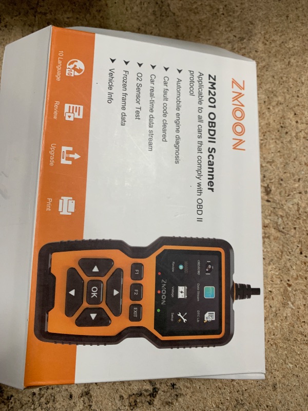 Photo 1 of ZMOON ZM201 Professional OBD2 Scanner Diagnostic Tool, Enhanced Check Engine Code Reader with Reset OBDII/EOBD Car Diagnostic Scan Tools for All Vehicles After 1996, 2025 Upgraded