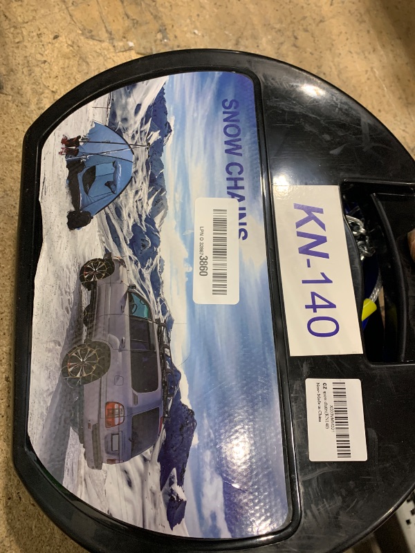 Photo 1 of 2 Packs Tire Chains Car Anti Slip Snow Chains for SUV/Truck/Car in Snow, Sand, Mud and Ice (KN140)