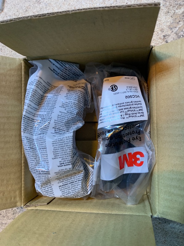 Photo 1 of 3M Safety Glasses, Virtua CCS and Virtua Sport CCS 2-Pack, Anti-Fog, Anti-Scratch, ANSI Z87, Corded Ear Plug Control System, Removable Foam Gasket, 1 Pair of Clear Lens and 1 Pair of Gray Lens