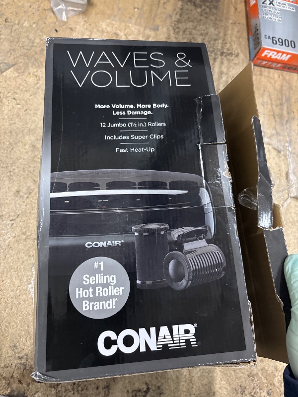 Photo 1 of Conair Hot Rollers Hair Curlers for Long, Medium and All Hair | Heated Rollers with Hair Roller Clips Included | 1 1/2-inch Rollers | Amazon Exclusive