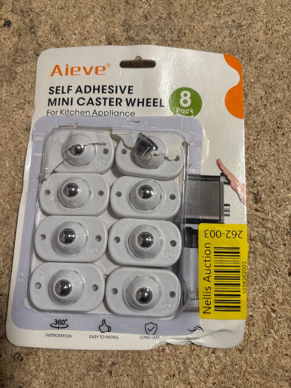 Photo 1 of Aieve Appliance Rollers, 8 Pack Small Appliance Slider, Self Adhesive Caster Wheels, Mini Swivel Wheels for Kitchen Countertop Easy Moving