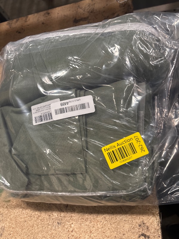 Photo 1 of 100% Blackout Linen Curtains 84 Inch Length 2 Panels Set Olive Green Luxury for Bedroom Windows Living Room Darkening Dark Green Thermal Insulated Drapes Nursery 7ft Long Back Tab Pleated Pocket