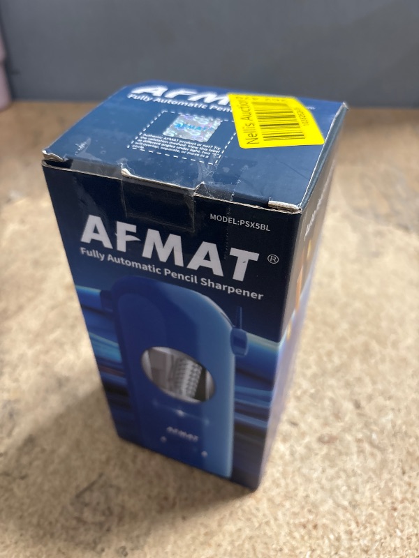 Photo 1 of AFMAT Electric Pencil Sharpener for Colored Pencils 7-11.5mm, Fully Automatic Pencil Sharpener, Robot Pencil Sharpener, Rechargeable Hands-Free Pencil Sharpener for Large Pencils, Home, Classroom
