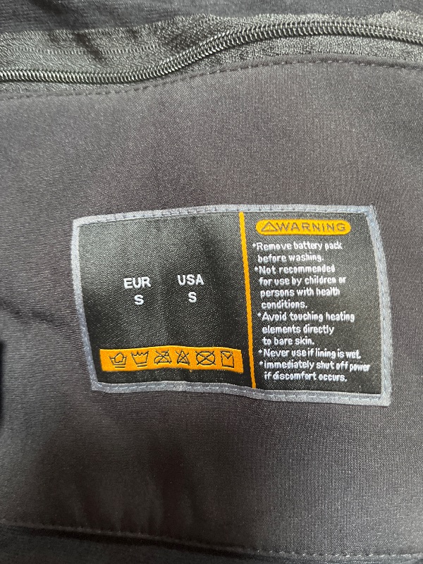 Photo 1 of Mens Heated Soft Shell Jacket with Hood - 7.4V/16000mAh Battery Pack for Men & Women