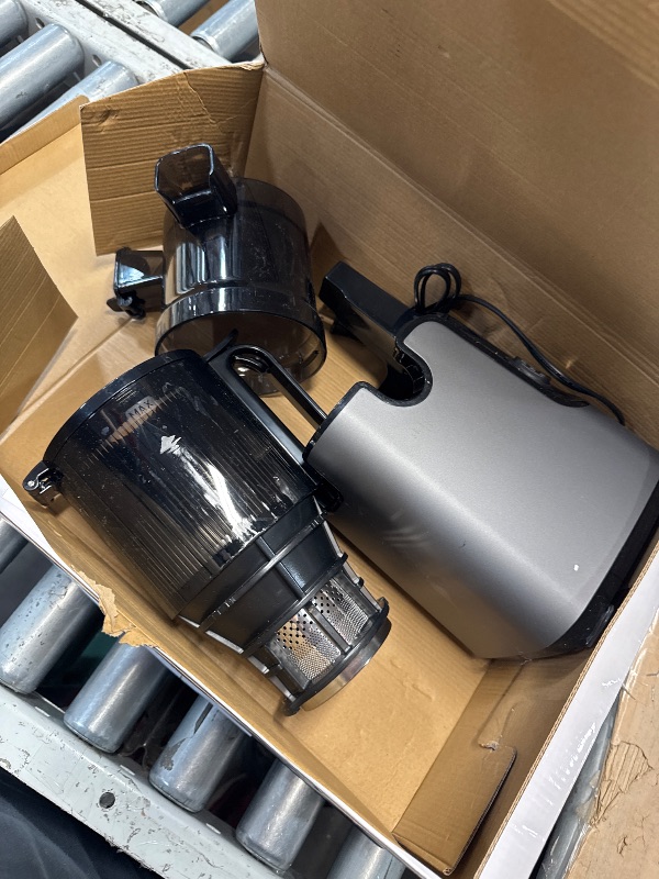 Photo 1 of ***(PARTS ONLY/ NON REFUNDABLE/ NO RETURNS OR REFUNDS)***
Juicer Machines with 5.8" Extra Large Feed Chute, Cold Press Juicer For Whole Vegetables and Fruits, 350W Professional Masticating juicer Easy to Clean for Batch Juicing (Titanium Gray)