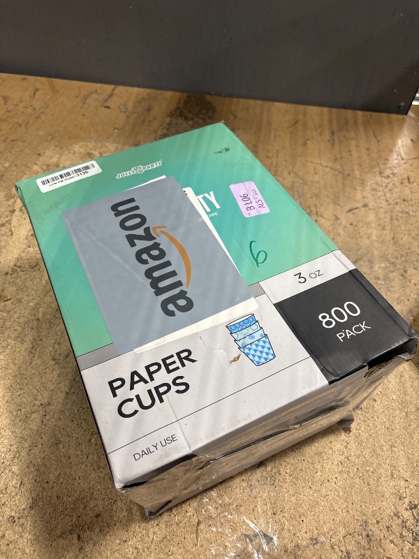 Photo 1 of [800Pack] 3 oz Paper Cups, Small Mouthwash Cups, Disposable Bathroom Cups, Paper Cups for Party, Picnic, BBQ, Travel, and Event, Assorted designs